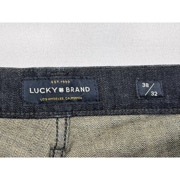 Lucky Brand Men's 221 Straight Leg Blue Denim Jeans - Size 38x29 - Picture 4 of 7